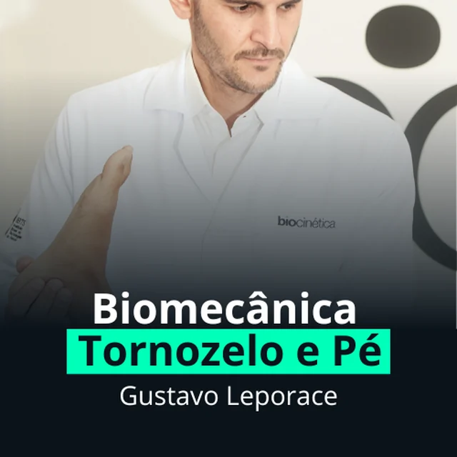 Capa do curso Biomecânica do Tornozelo e Pé